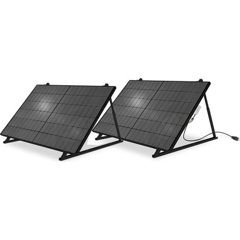 Mecafer – Kit solaire autonome 12V – 2 panneaux photovoltaïques 860W – Onduleur nouvelle génération – Connecteurs MC4 IP68