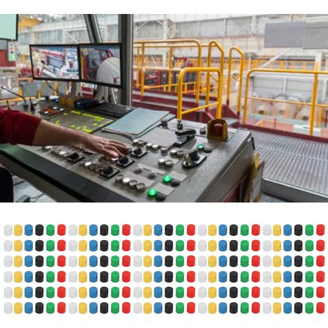 Set mit 180 A56-Touch-Schaltern, runde Kunststoff-Tastenkappen. (1/5)