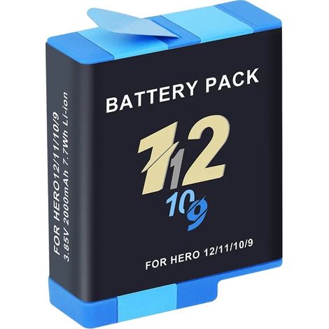 Batterie, 2000mAh Kapazität, USB-Ladebox, 1PCS Batterie (1/2)