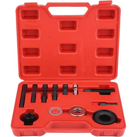 Pulley Puller Installation Kit, 12-Piece Pulley Puller Installation Tool Kit, Alternator Pulley Removal Tool (1/5)