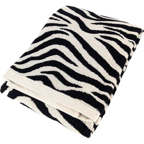 Drap de douche absorbant coton 70x140cm ZEBRA beige (1/5)