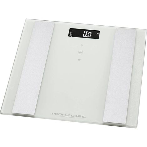 ProfiCare PC-PW 3007 FA 8 in1 Bilancia pesapersone elettronica in vetro con inserto in acciaio inox, display LCD multifunzione, sensore touch (1/5)