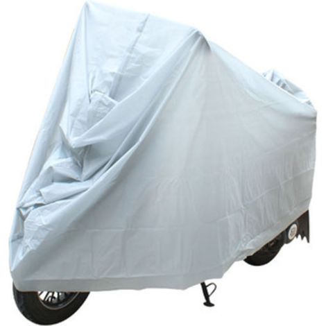 Housse de pluie pour moto en PEVA, imperméable et antichoc, couleur unie, pour une utilisation en extérieur, taille M (120 x 210 cm / 47,2 x 82,7 pouces). (1/5)