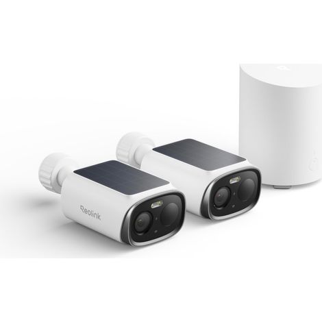 Kit Camera Surveillance Solaire 5MP Wi-Fi 6 Home Hub Mini Double Bande 2,4/5GHz Vision Nocturne Stockage Local (1/5)