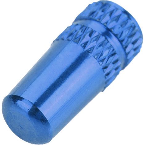 10 capuchons de protection pour valve française de pneu de vélo en alliage d'aluminium (bleus) (1/5)