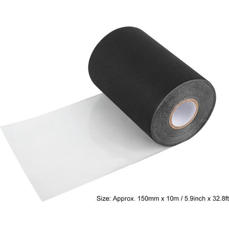 Ruban adhésif pour gazon artificiel 150mm x 10m, bande de jonction noir, ruban de jointoiement pour tapis d'herbe, adhésif pour gazon synthétique (1/5)