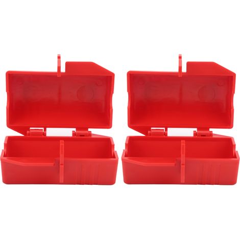 Lot de 2 verrous de sécurité pour climatiseur industriel/TV, coupure/rationnement de l'alimentation 110-220 V (1/5)