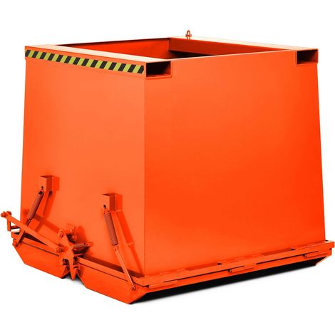 RR Industrietechnik Schwerlast- Klappbodenbehälter Typ RKC-150 1500dm³ RAL 2004 Reinorange