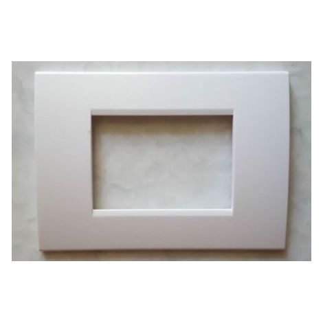 Trade Shop - Placas Placas En Abs Para Serie Matix Bticino Compatible 3 4 6 Módulos Color - Blanco