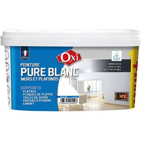 Peinture Blanc Pur Acryl.mat 2.5l+20% - Oxi