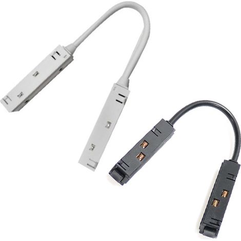 Double connexion pour rail magnétique Série 16mm Noir - Ledme - LM3233 (1/4)