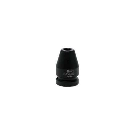 Llave de Vaso de Impacto Hexagonal 1/2' de                 Tamaño 8 mm D1 15.0 mm D2 25.0 mm L 38.0 mm (1/2)