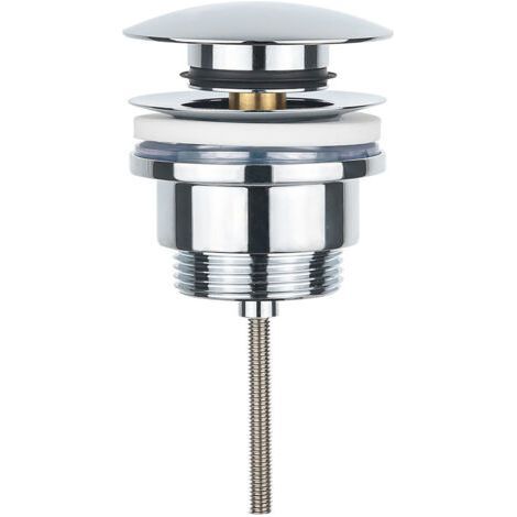 Universal clic-clac sink drain - Chromed brass (1/3)