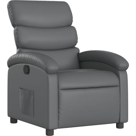 Maison Exclusive - Relaxsessel Grau Kunstleder