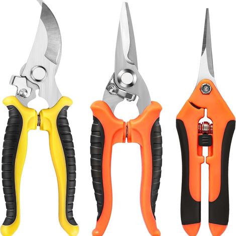 Cisailles à Greffer Professionnelles en Acier Inoxydable pour Jardinage - Kit de Coupe pour Arbres Fruitiers, Branches Robustes et Récolte de Raisins - Outils Horticoles à Lame Spéciale-x (1/4)