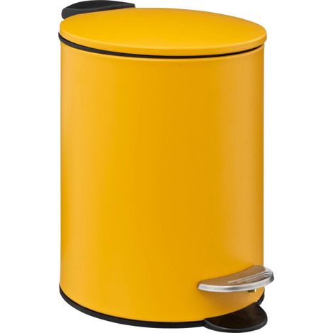 Cestino in metallo soft close 3l colorama giallo - 5five
