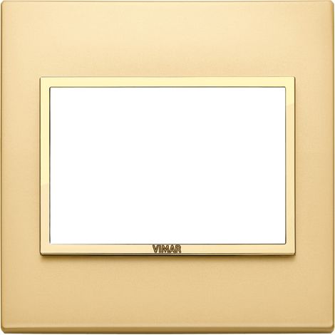 VIMAR - 21648.G10 Placa 3M BS, acabado oro satinado
