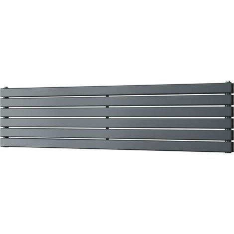 Typhoon Axis - Anthracite Horizontal Radiator H408mm x W1600mm Double Panel