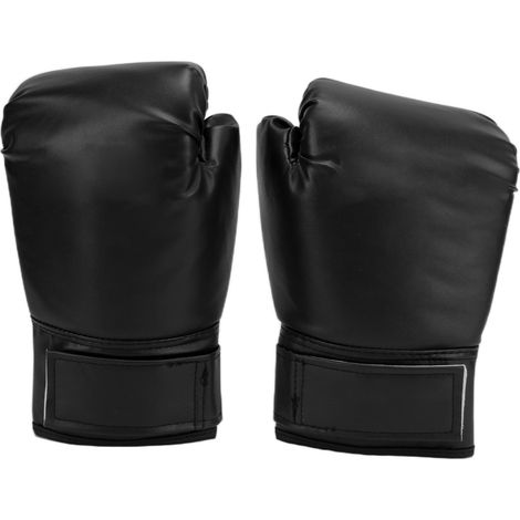 Paar Unisex-Boxhandschuhe für Erwachsene, geeignet für Free Fighting, Sanda und Muay Thai, 10 oz, schwarz (1/5)