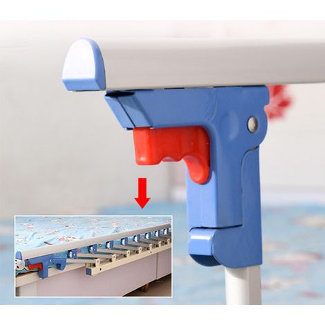 Barrière de lit pliable 5 positions renforcée, rambarde universelle de sécurité pour lit de patient, protection latérale pour adulte, modèle 1 (1/4)