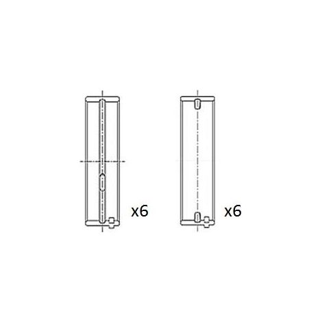 Coussinet de paliers de vilebrequin FAI AutoParts BM1060-STD AUDI 034 105 561 A