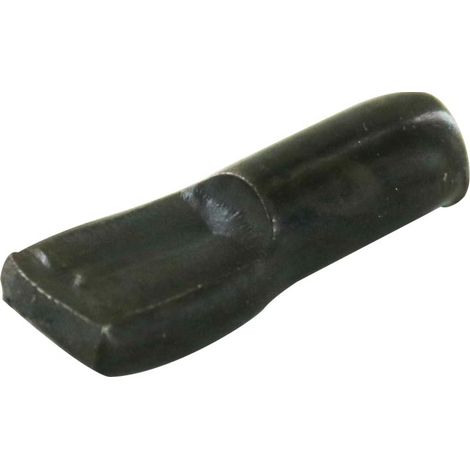 Taquet zingué noir - Section : 5 x 7,3 mm - Epaisseur : 2,9 mm - Longueur utile : 9,5 mm - Profondeur d'encastrement : 8 mm - Matériau : Acier / polypropylène - Décor : Zingué noir - ITAR (1/2)