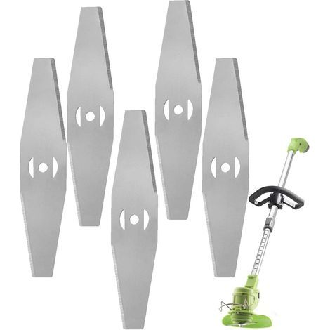 Remplacement des Têtes de Lame de Coupe-Herbe Tondeuse à Gazon Lames de Débroussailleuse Têtes de Lame De Désherbant(Blade x 4) (1/5)