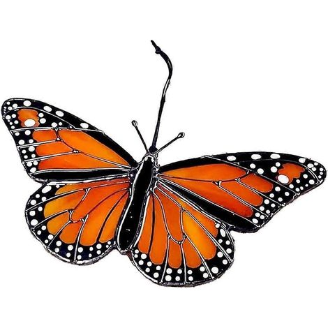 Attrape-soleil papillon en vitrail, décoration papillon pour voiture (1/5)