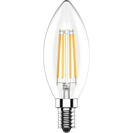 Ampoules Bougie LED E14,4W Équivalent Ampoule Incandescente 40W,Blanc Chaud 2700K,400LM, CRI 80,Lot de 5 [Classe énergétique D] (1/5)