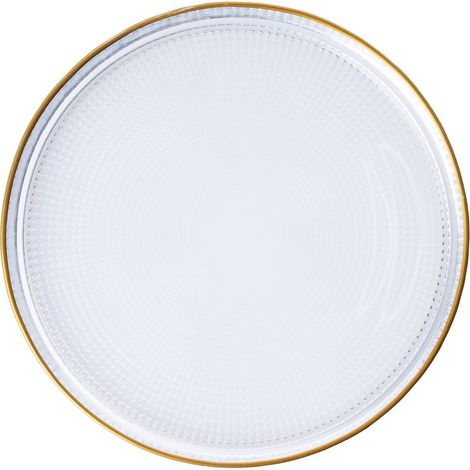 Juego de platos de postre Set 100% Vaso para beber Transparente Gold (1/4)