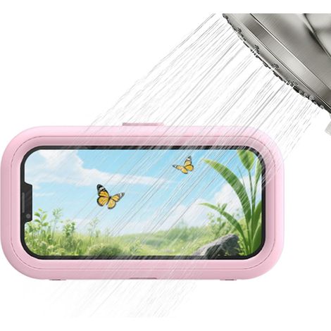 Porte-Téléphone pour Salle de Bain Protection Étanche Murale Étui Téléphone de Douche Ajustable Pour Douche Cuisine Sport Plage Piscine Hommes Femmes (1/5)