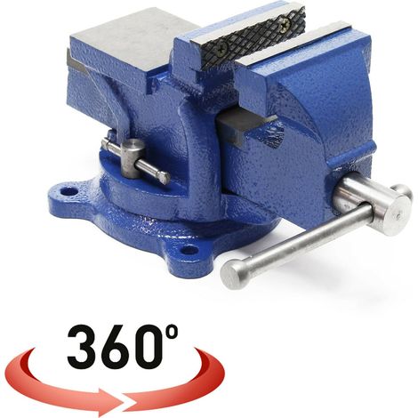 Étau heavy duty mâchoire de serrage 75 mm 360 degrés enclume atelier (1/5)