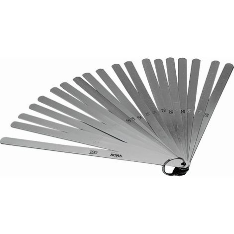 GALGAS DE ESPESORES DE 0,05 A 1,00 /20 LAMINAS 300X13MM - ACHA