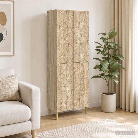 vidaXL Schrankset 2 pcs Sonoma-Eiche Holzwerkstoff (1/5)