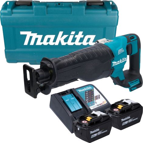 Sierra de sable sin cable Makita DJR 187 ZK Sierra de sable 18 V sin escobillas Solo + maletín - sin batería, sin cargador (1/5)