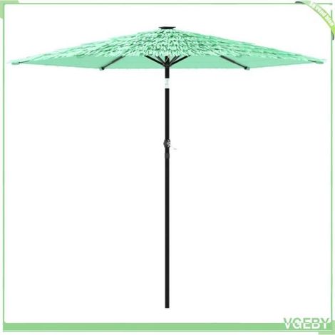Parasol de jardin - FAFEICY - 4005099 - 223x223x213 cm - Vert - Mât acier & manivelle (1/5)