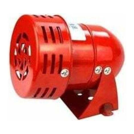 Siren Alarm 220V Powerful Outdoor Siren Alarm, XU,120dB Red Motor Wire Sirne Metal Horn Industry Boat Alarm - (1/4)