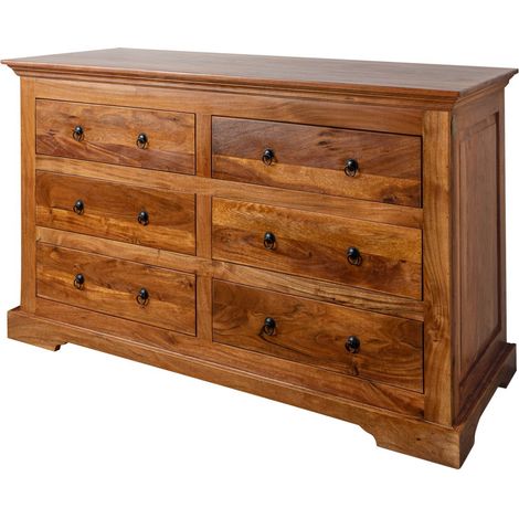 Kommode Akazie 145x58x90 honig  lackiert OXFORD 0447