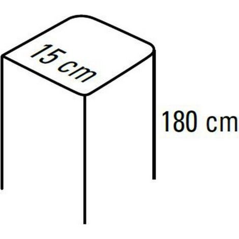 S2500i - poteau en aluminium l15xh180cm. ral a choisir. - FAAC 170POAP18ral