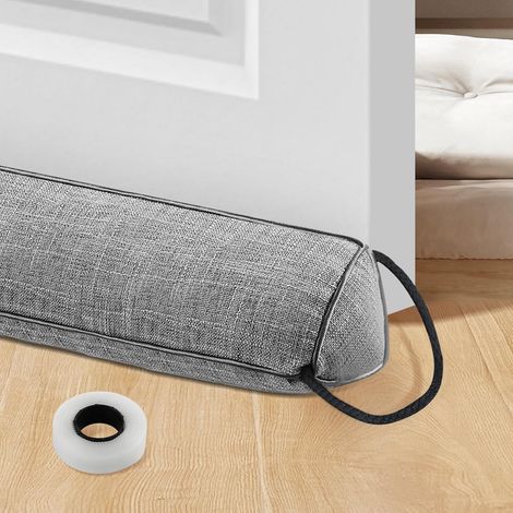 Boudin de Porte Magnétique 92 cm - Extra Lourd, Lavable, Économe en Énergie - Joint de Sol Gris (1/5)