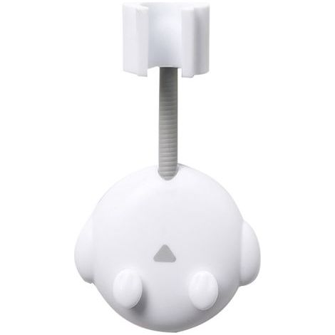 Support mural réglable pour pommeau de douche, support multifonction blanc, fixation orientable pour tête de douche (1/3)