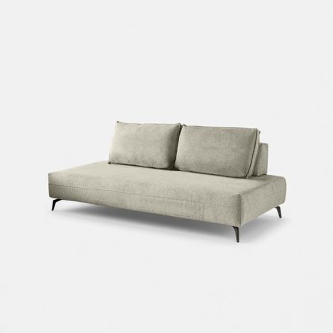 Divano 2 posti modulare con cuscini design Made in Italy Campiglio D180 - Beige (1/4)