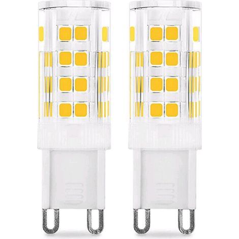 Ampoule LED G9 5W (Équivalent 50W Ampoules Halogènes), 450LM, 220V, Blanc froid 6000K, AC100-240V, NON-Dimmable, Économie d'énergie, Base en céramique, Culot G9 Standard, Lot de 6 [Classe énergétique (1/5)