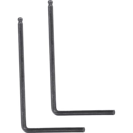 Clé Allen 4mm/5mm à tête sphérique pour guitare acoustique Martin, outil de réglage du manche, lot de 2, noir, 5mm (1/5)