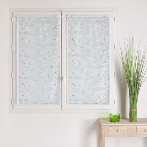 Modulable maille 100% polyester motif feuille Vert 45x120 cm