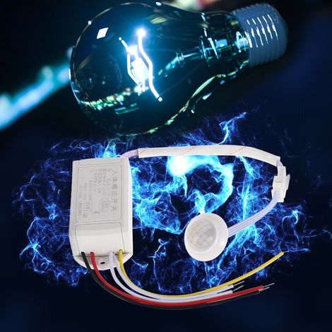 Détecteur infrarouge 220V miniature réglable interrupteur induction humaine pour lampe LED (1/5)