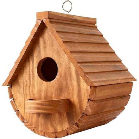 Nichoir à suspendre pour oiseaux, nichoir pour oiseaux sauvages, nichoir stable, nichoir en pin résistant aux intempéries et durable pour toutes les tailles de jardin en plein air ou balcon (1/5)