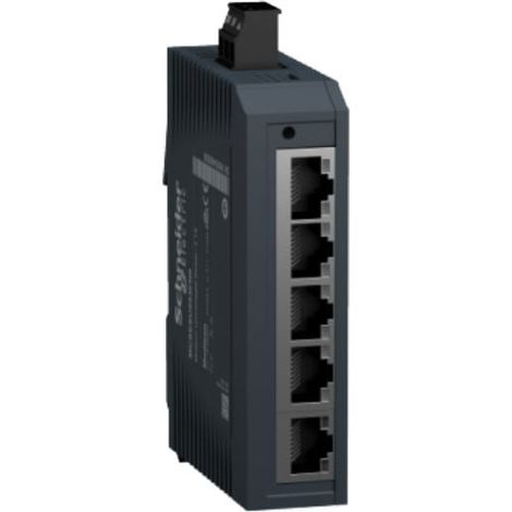 Switch standard Modicon - 5 porte per rame