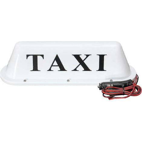 Wasserdichte weiße LED-Leuchte mit Magnetfuß für Taxidächer, 12 V, PVC