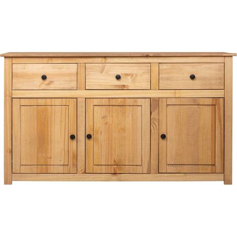 Maison Exclusive - Buffet 135x40x80 cm Pin solide Assortiment Panama
